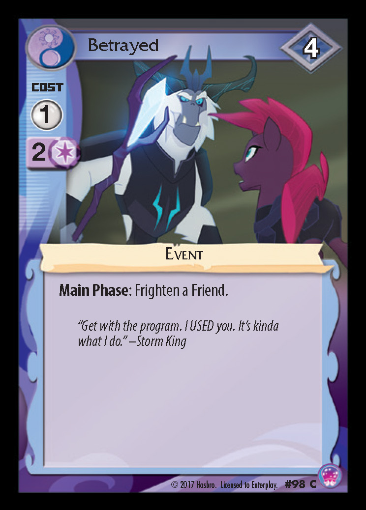 Betrayed My Little Pony Collectible Card Game Wiki Fandom