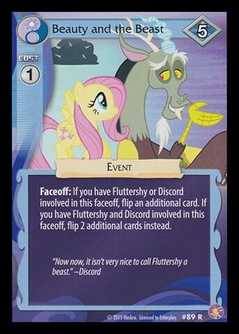 Beauty And The Beast My Little Pony Collectible Card Game Wiki Fandom