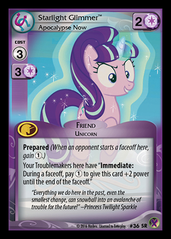 MY LITTLE PONY CCG MLP MARKS IN TIME Magic Arena 104 SR 