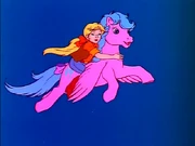 Megan riding on Firefly