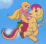 Megan riding Skydancer