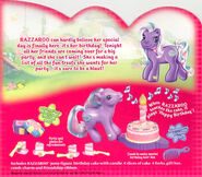 Razzaroo's Backcard Story. Note the playset included in the lower half.