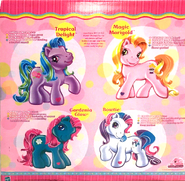 A 4-pack Backcard Story featuring 4 ponies.