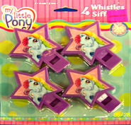 Set of 4 Rainbow Dash whistles