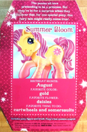 Summer Bloom's Backcard Story.