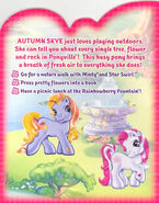 Autumn Skye's Backcard Story. Note the inclusion of Star Swirl.