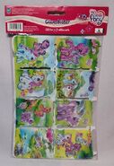 Scrapbooking supplies with Wysteria, Kimono, Sunny Daze, Rainbow Dash, Sparkleworks, Pinkie Pie, Minty, and more