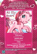 All My Heart's Backcard Story.
