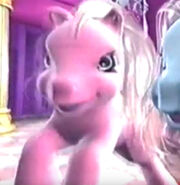 A 3D Pinkie Pie during the commercial for the Celebration Castle playset.