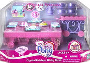 The Crystal Rainbow Dining Room playset during the Crystal Princess theme.
