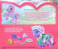 Sweetsong's Backcard Story. Note that the story itself is much smaller than previous years and includes the pony toy it comes with.