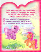 Wysteria's Backcard Story. Note the inclusion of Sparkleworks.