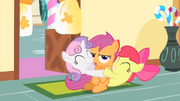 Cutie Mark Crusaders group hug S01E23