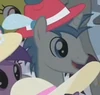 White unicorn stallion with blue eyes s02e09