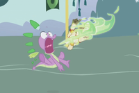 Spike hiccuping scrolls away s01e05