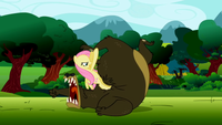 Fluttershy Wrestling a Bear