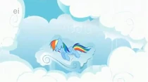 Un particolare della casa di Rainbow Dash.