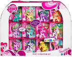 Set di collezione Pony US, faccia frontale delle carte 1-12 di 12: Pinkie Pie, Applejack, Rainbow Dash, Rarity, Twilight Sparkle, Fluttershy, Coconut Cream, Sweetsong, Skywishes, Gardenia Glow, Beachberry e Peachy Pie