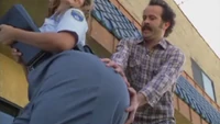  squeezes Sheila's fat ass