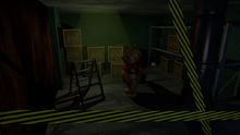 Pooh in Storage Room