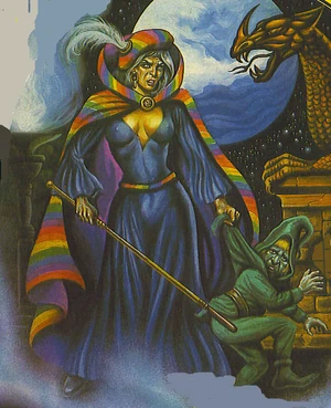 Die Zaubermutter Zaem mit dem Regenmantel, aus .