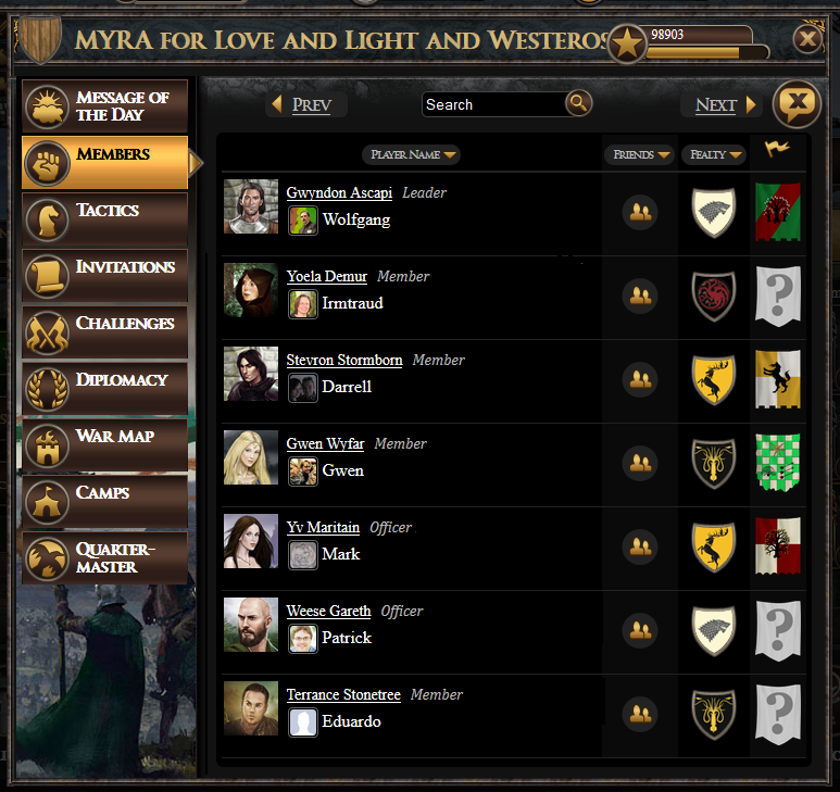 The members of our alliance (page 1 of 2)