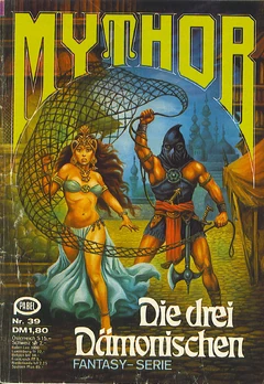 Mythor 039 (c) Pabel-Moewig - Die drei Dämonischen - Titelbild von , hier FairUse