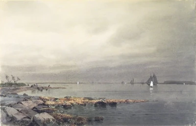 Küste von Orgareena in der Nähe des Hafens von . Seit der Überwindung der Piraterie wird hier vor allem orgareenischer  umgeschlagen.