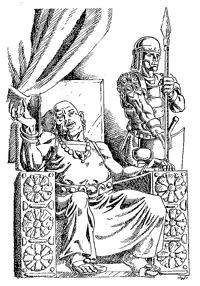  Hadamur auf seinem Thron