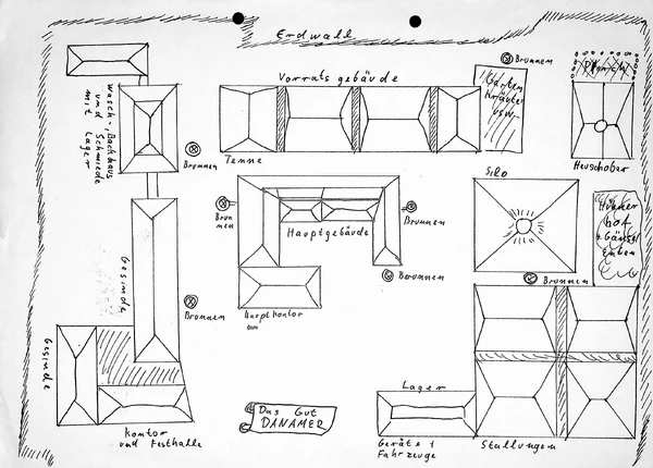 Das Gut Danamer im gleichnamigen Dorf