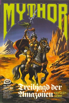 Mythor 065 (c)Pabel-Moewig - Treibjagd der Amazonen - Titelbild von , hier FairUse