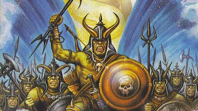 Die "Horden des Schreckens", aus  strömende Shrouks des  im . Ausschnitt des Titels von  von , hier FairUse.