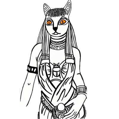 Ciimjen - Zeichnung einer Katzenfrau