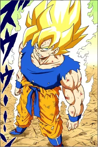 コミック・アニメ SUPPER SAIYAN SON GOKU 20CM Super Saiyan 3 Son Goku Figure Repaint – 2D Figure Painting コミック・アニメ