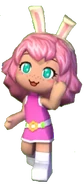 An official render of Beebee shown during the title screen in MySims. In-game, she has tan skin.