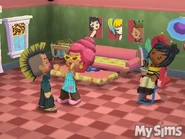 A promotional image of Roxie at Shirley's Beauty Salon.