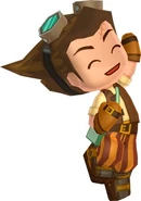 A render of either a scrapped Sim or a Sim meant to be the player.