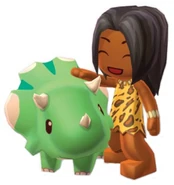 Sylvia with Bobaboo from MySims Kingdom.