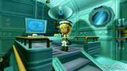 A promotional image of Lyndsay in the Air-and-Sea Patrol base.