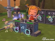 DJ Candy using the turntable after all storyline tasks are complete.