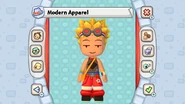 Male wandoliers can dress as Zack in MySims Kingdom. However, the bleach blonde swatch that Zack's hair uses is not available.