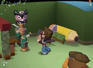 The back of Master Aran's head.