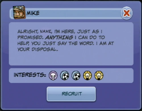 Michael Recruit Message