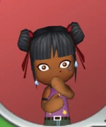 Sandra's worried emote.