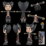 Morcubus' MySims SkyHeroes 3D model reference.