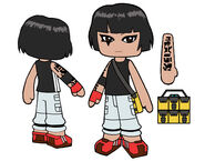 Faith's MySims Agents concept art, drawn by MySims concept artist, Ben Seto.