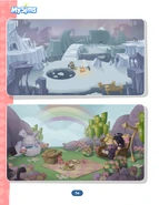 Page 54: Unnamed arctic island and Cutopia environment art