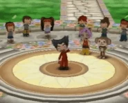 Morcubus waving at the start of the Mystery Festival.