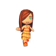 Maria's MySims concept artwork depicting her in a different outfit.