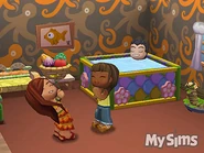 A promotional image of Edwin in a hot tub.